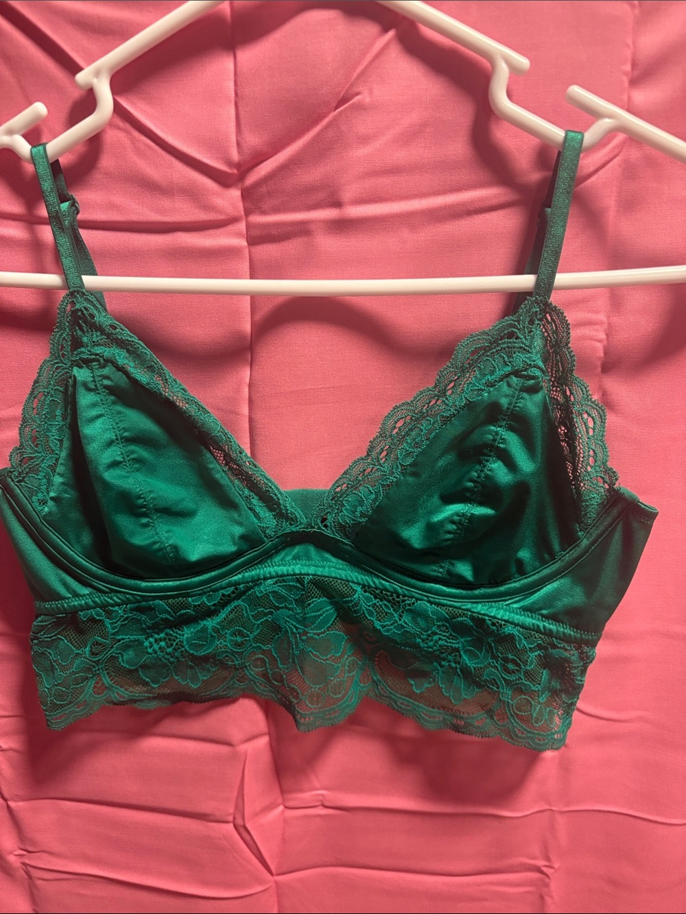 Victoria’s Secret Emerald Lace Bralette - Women Intimates & Sleepwear